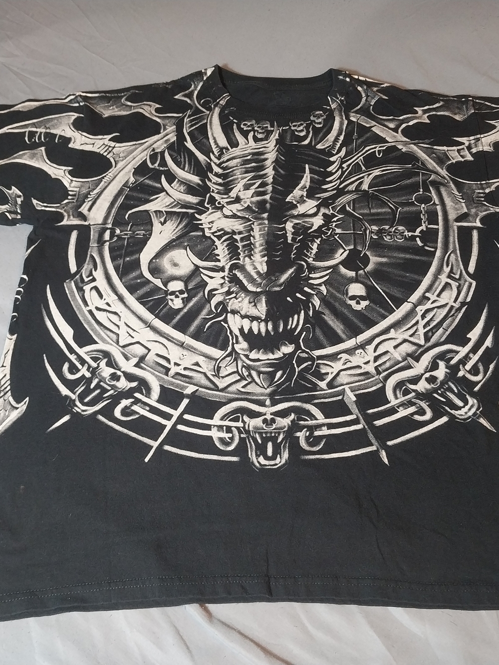 Liquid Blue "Dragon Catcher" All-Over Print Graphic T-Shirt (2008 Vintage) #447